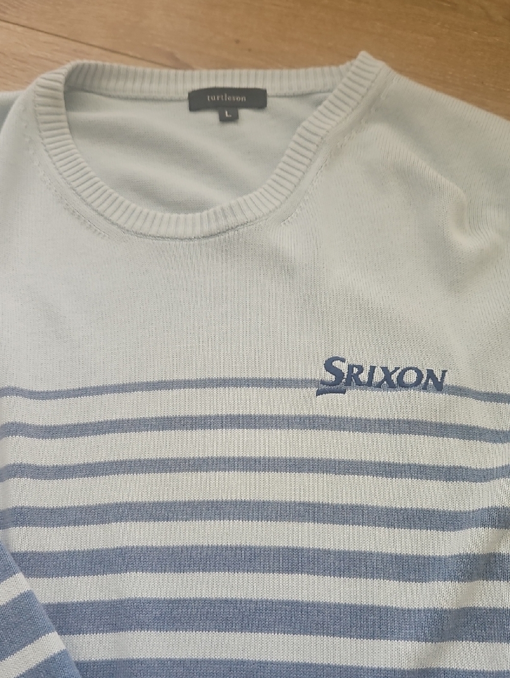 Golf Light Blue And Dark Blue Striped Ombre Srixon Sweater